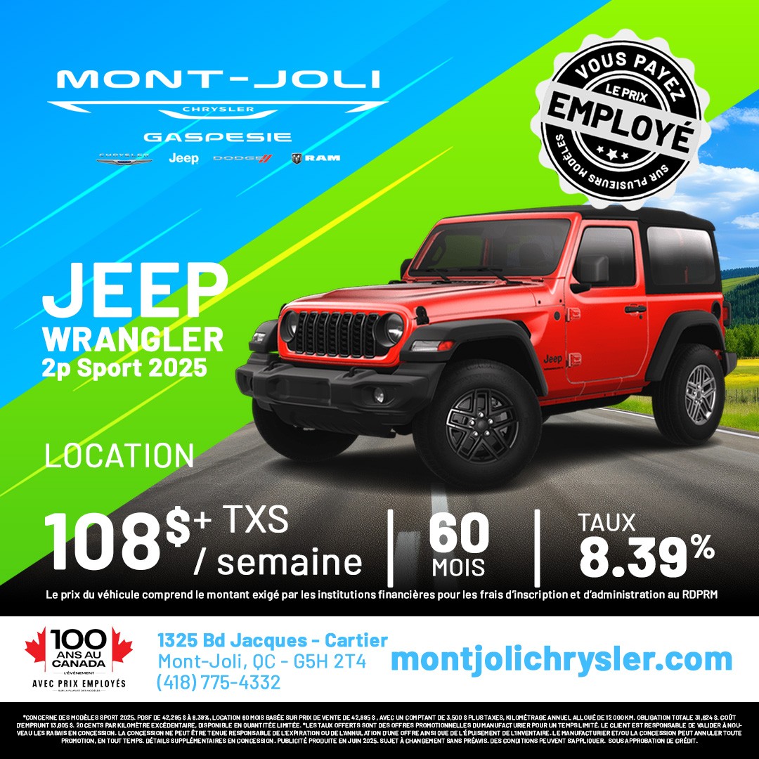 Jeep Wrangler Sport 2 doors