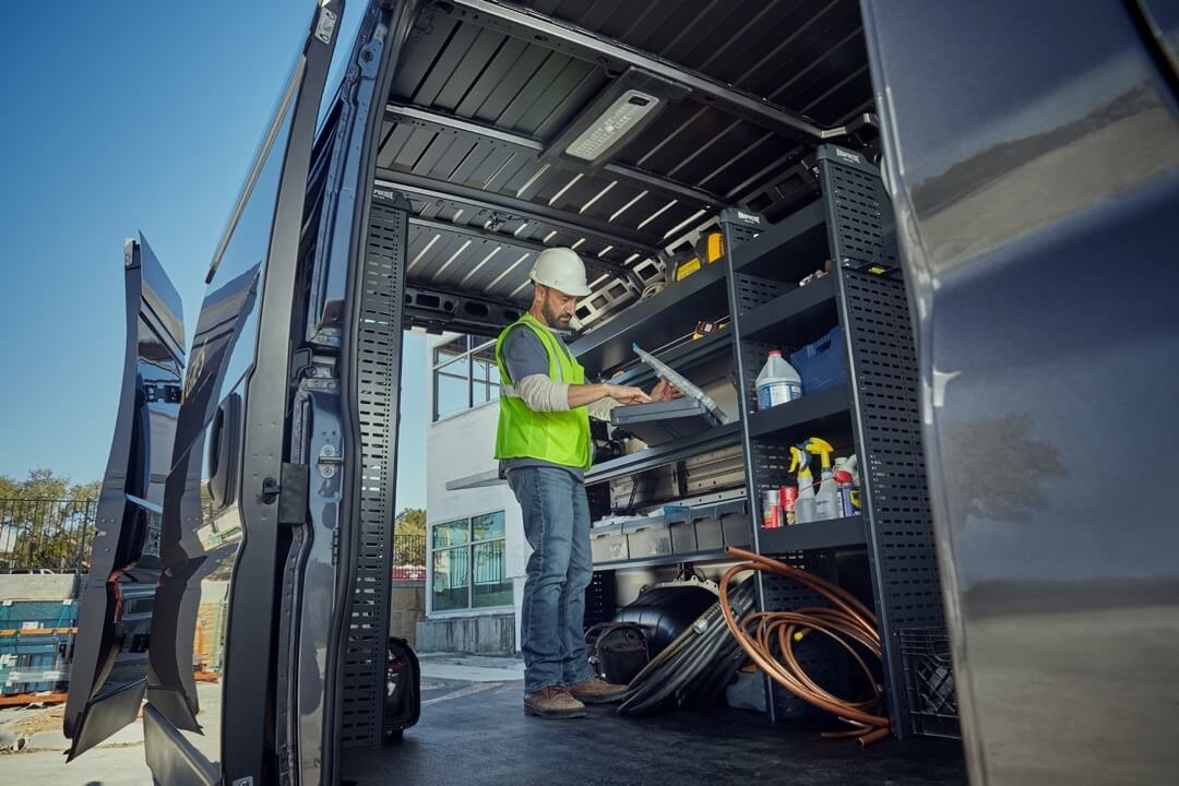Intérieur du RAM Promaster.