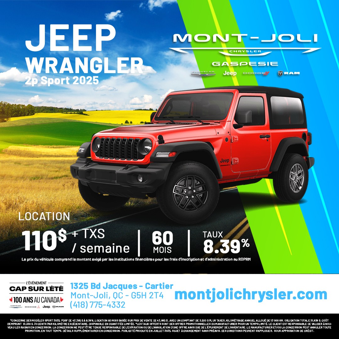 Jeep Wrangler Sport 2 portes