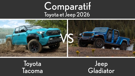 Toyota Tacoma vs Jeep Gladiator : Les différences