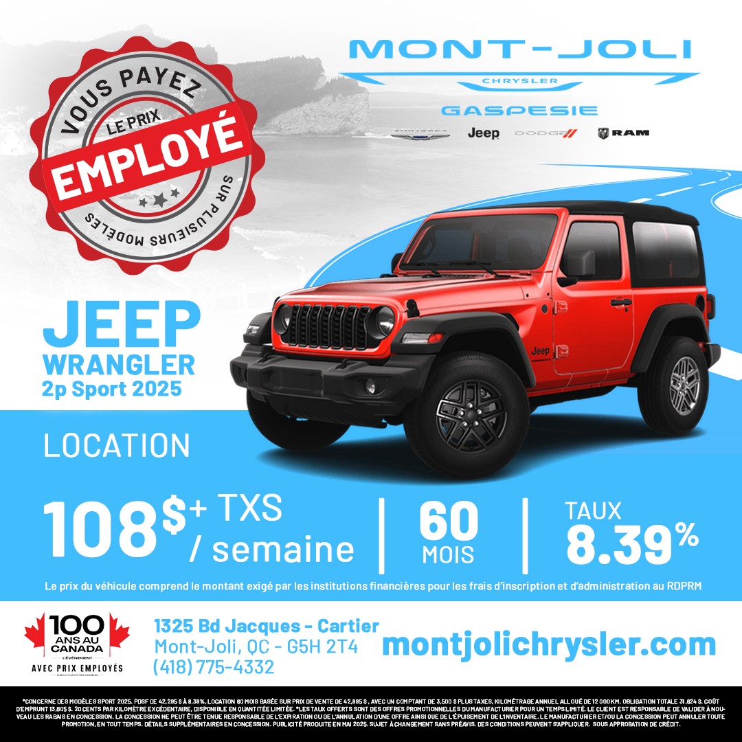 Jeep Wrangler Sport 2 portes