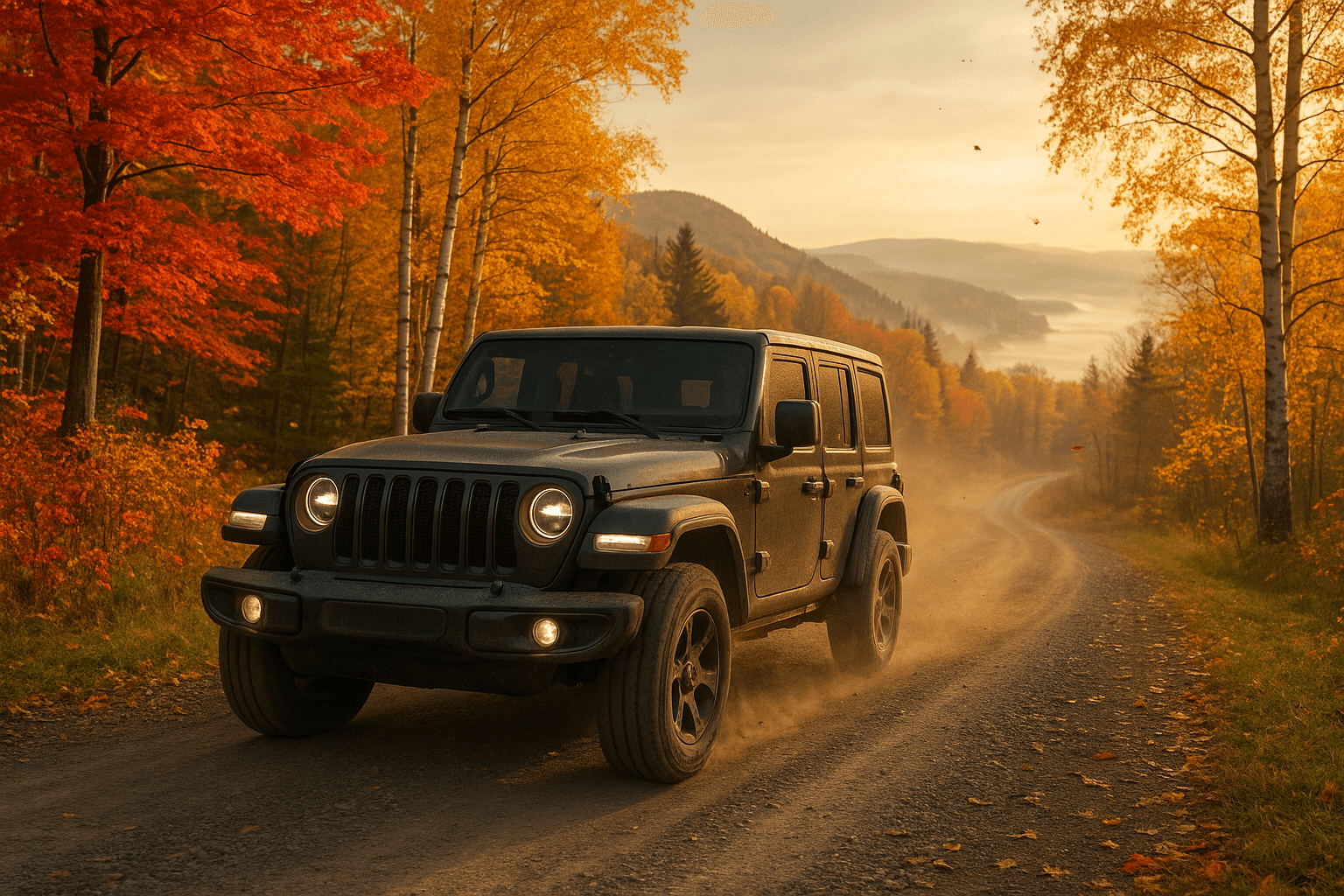 L'exploration automnale au Bas-Saint-Laurent en Jeep Wrangler