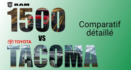 Ram 1500 vs Toyota Tacoma : comparatif