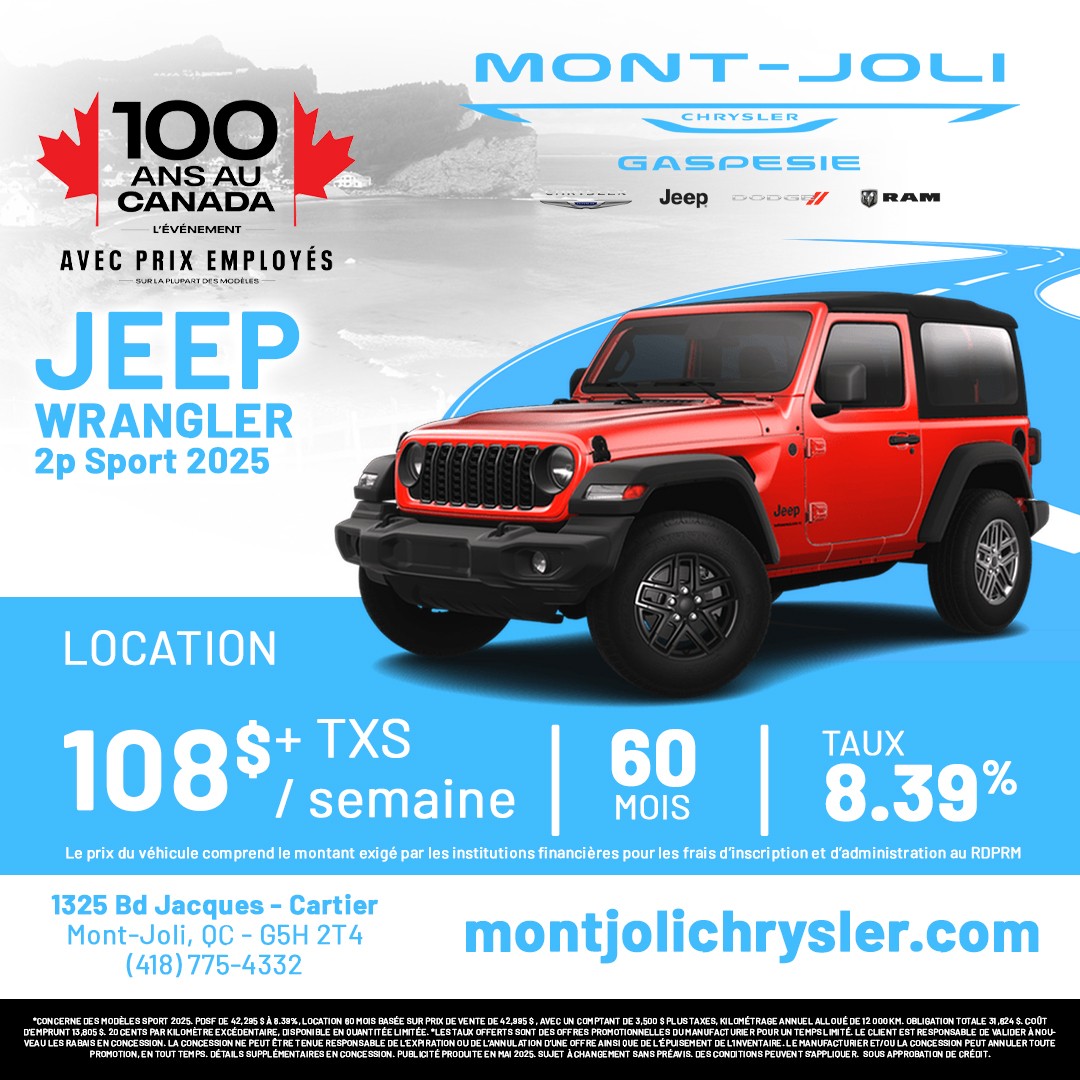 Jeep Wrangler Sport 2 portes