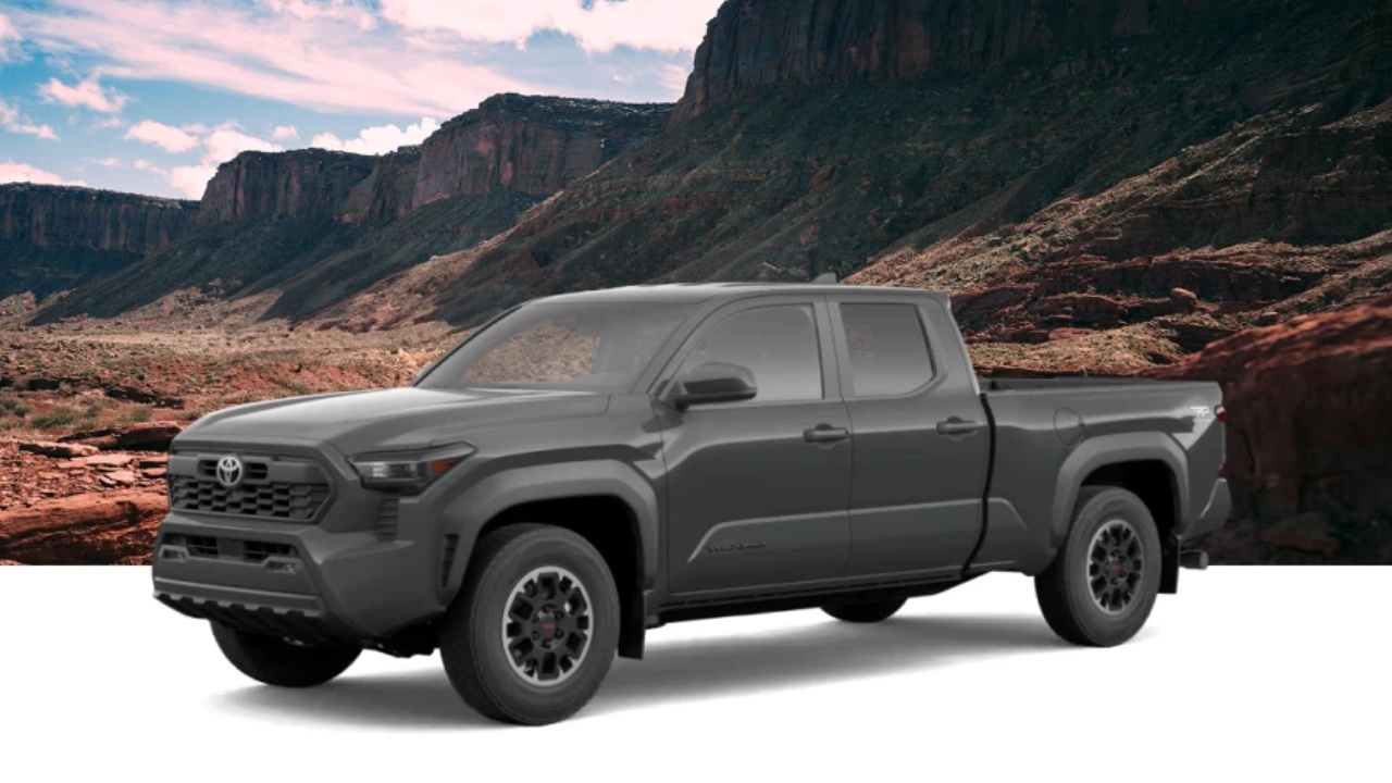 vue latérale avant d'un Toyota Tacoma 2026