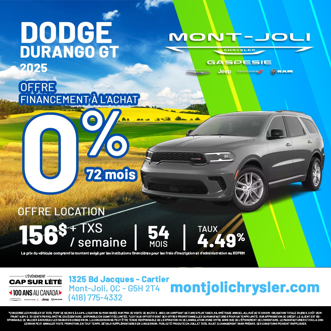 Dodge Durango GT 2025