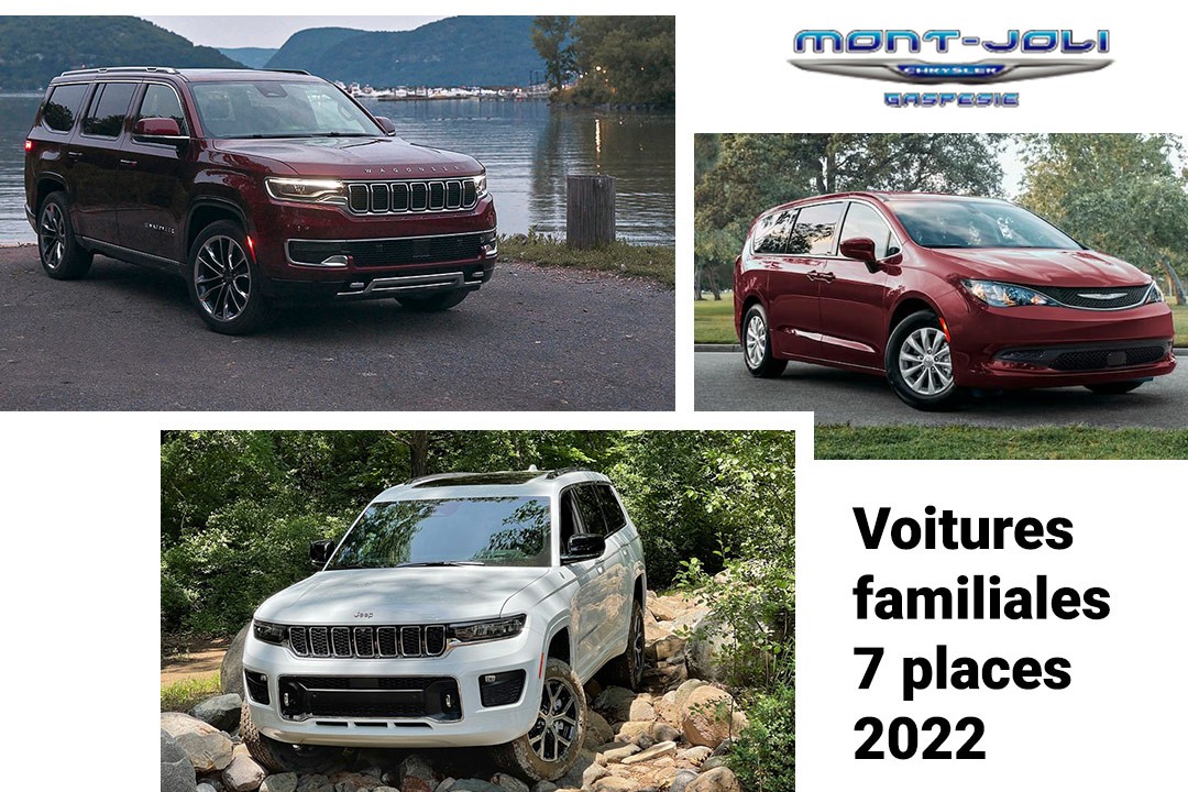 Les meilleures voitures familiales 7 places de 2022 à vendre à Mont-Joli